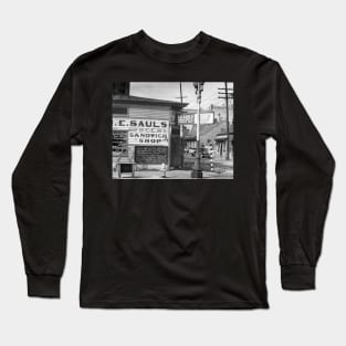 Grocery and Sandwich Shop, 1934. Vintage Photo Long Sleeve T-Shirt